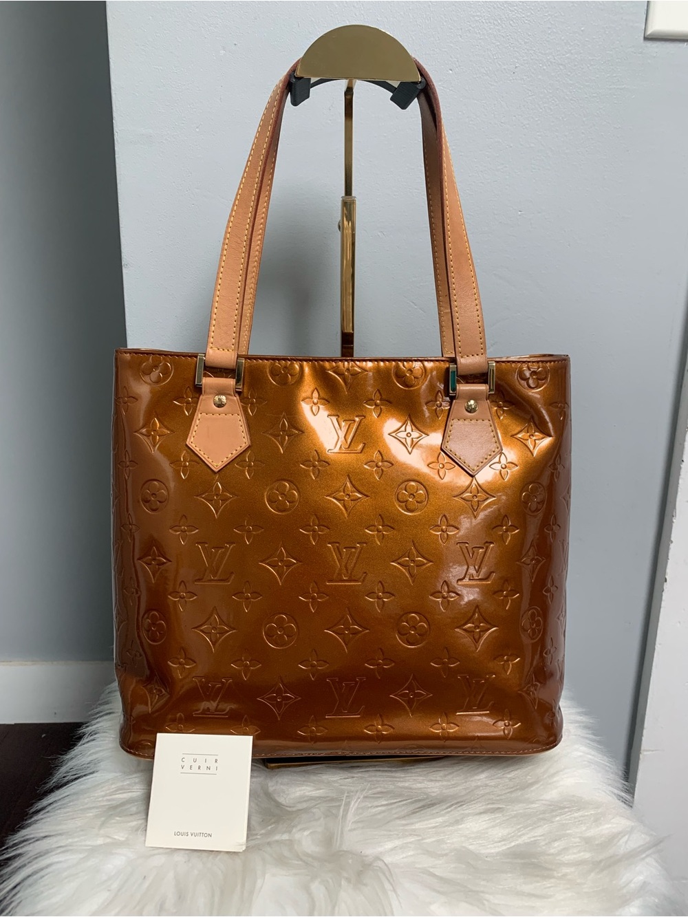 2002 authentic Louis Vuitton Houston tote in bronze